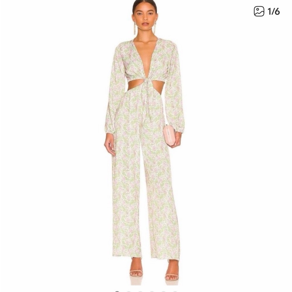 ZOE JUMPSUIT IN FLORAL  Cutout Jumpsuit